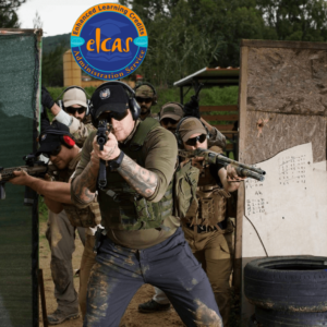 Tactical team conducts live-fire drill during ProQual Level 6 Hostile Environment training, enhancing real-world combat readiness.