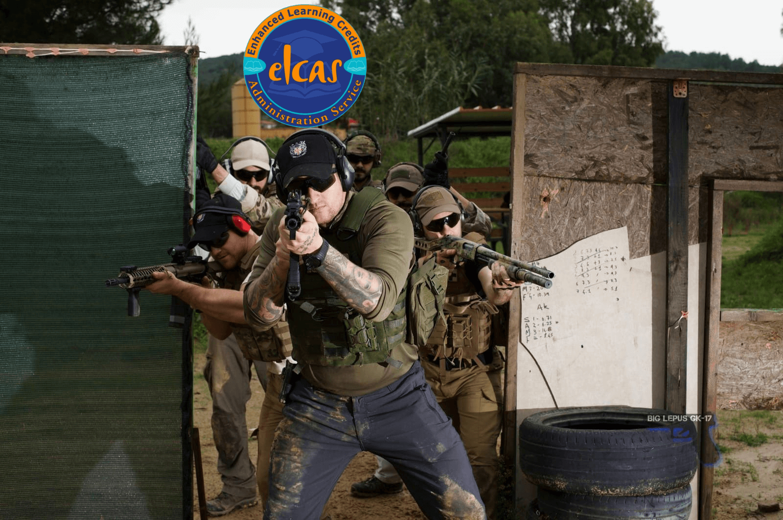 Tactical team conducts live-fire drill during ProQual Level 6 Hostile Environment training, enhancing real-world combat readiness.
